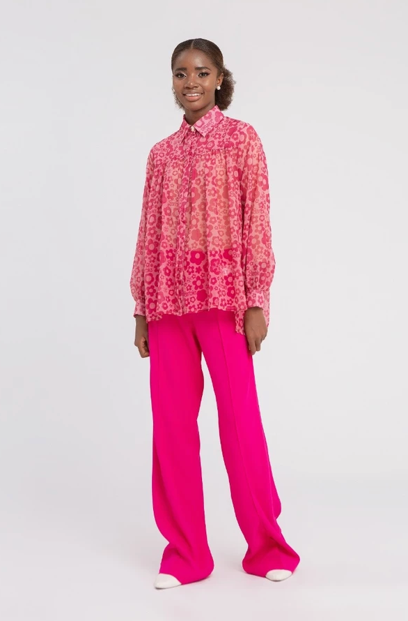 The Barbie Flower Retro Blouse
