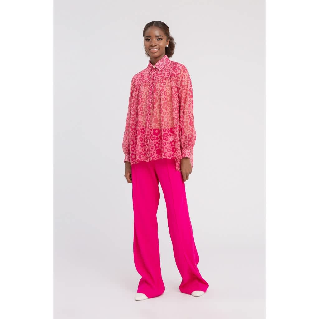 The Barbie Flower Retro Blouse